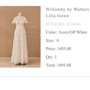 BHLDN Willowby by Waters Lillia Gown
